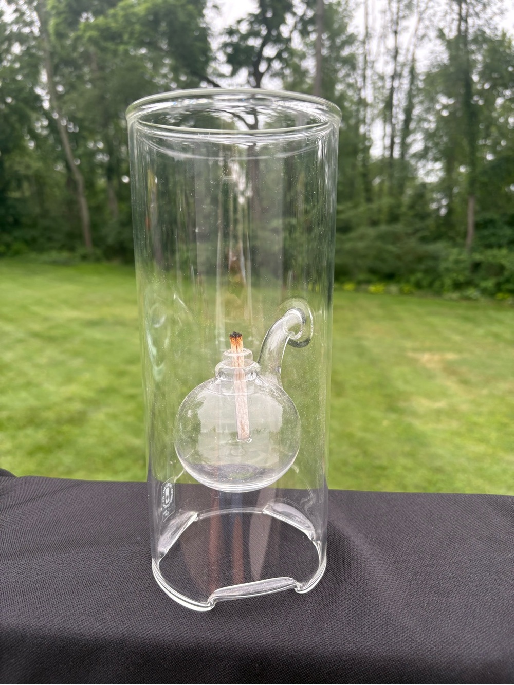 Wolfard 9” Classic Hand-Blown Glass Oil Lamp with wick USA - Picture 4 of 8